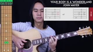 Your Body Is A Wonderland Guitar Cover Acoustic - John Mayer 🎸 |Tabs + Chords|