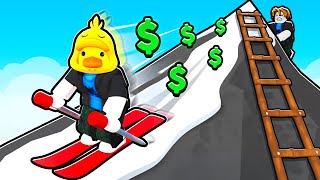 I Built The TALLEST Mountain to Ski in Roblox!