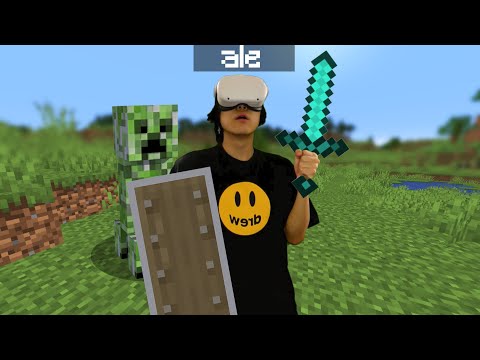 passing minecraft in virtual reality 😎