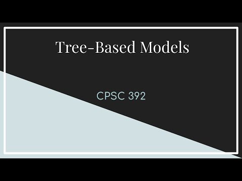 CPSC 392 || Lecture 11 Tree Based Models