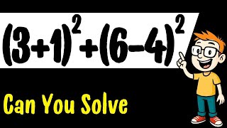Download lagu Can You Solve This? (3 1)²   (6−4)² = ? 🤔 mp3