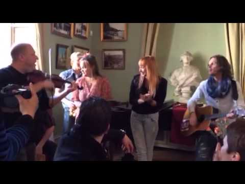 ESCKAZ in Copenhagen: Aarzemnieki (Latvia) meeting Tanja (Estonia)