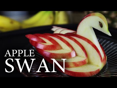how to make an swan in apple
