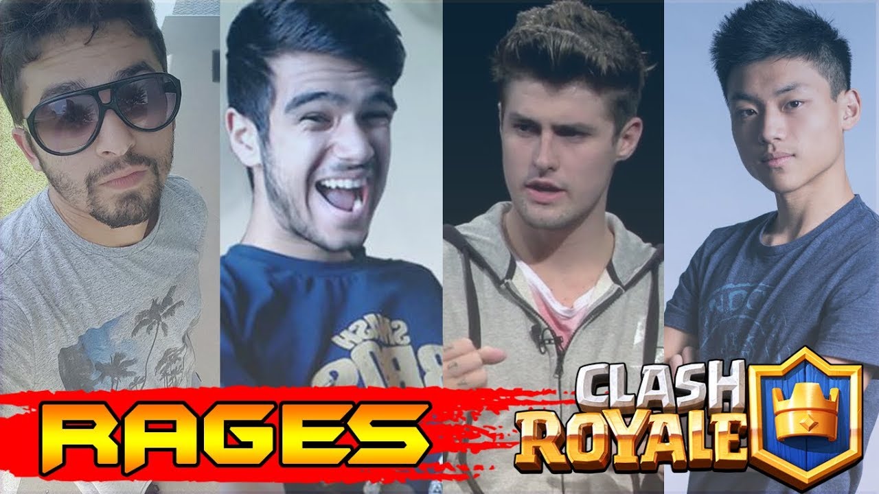 OS MAIORES RAGES  DOS YOUTUBERS - CLASH ROYALE