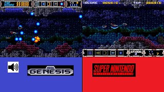 SNES vs Genesis Thunder force III vs Thunder spirits playthrough
