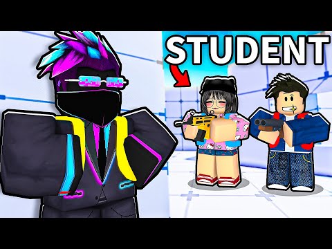 I snuck into a SCHOOL TOURNAMENT in Roblox Rivals!
