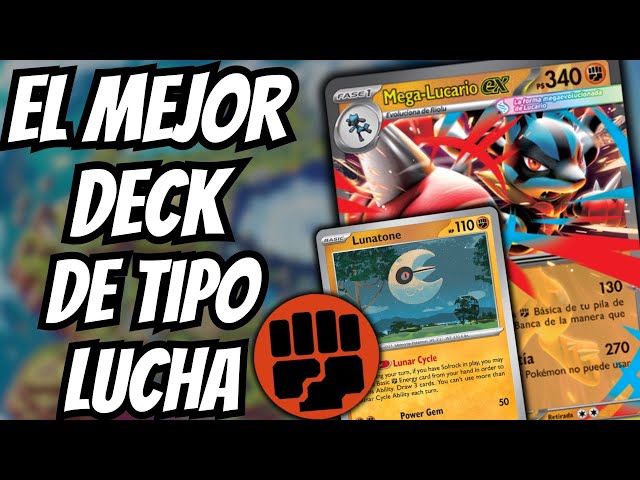 Vídeo relacionado con Pokémon - Juego de Cartas coleccionables: Mazo de Batalla Liga Mega-Lucario-ex (1 baraja de 60 Cartas inmediatamente jugable con Mega-Lucario-ex)