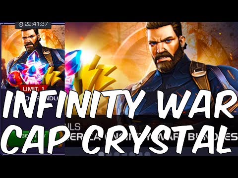5 x CAPTAIN AMERICA (INFINITY WAR) CRYSTAL OPENING! OLD DOG CRYSTALS! - Marvel Contest Of Champions
