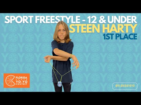 Steen Harty – 1st Place – Sport Freestyle 12  Finals – 2025 Florida State Yo Yo Championships