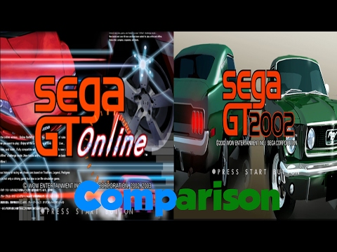 Sega GT 2002 vs Sega GT Online Side by Side Comparison