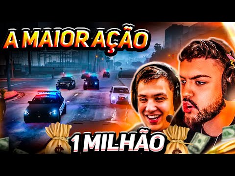 A MAIOR AÇÃO DE TODAS, no GTA RP (3 ASSALTOS AO BANCO AO MESMO TEMPO)! ft PAULINHO O LOKO