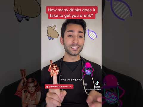 How many drinks does it take to get drunk? #shorts #medicine #alcohol #drunk #drink