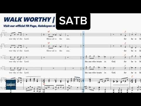 WALK WORTHY - SATB | Piano Accompaniment