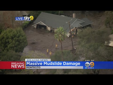 Mudslides in Montecito Cause Monumental Damage, 6 People Rescued and 4 Homes Swept Away