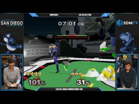 LSSD 102 - Burntsocks (Yoshi) vs. B2S | Tino (Fox/Sheik) - SSBM WR2 - Smash Melee
