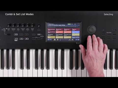 KORG NAUTILUS Video Manual Part 3   Combination Mode  Set List