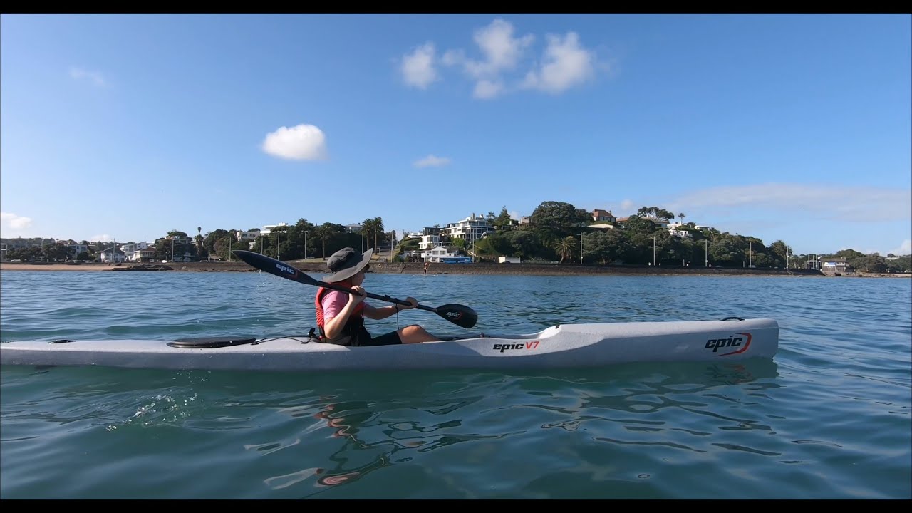 Epic V7 surf ski, ideal for those new to ocean paddling!