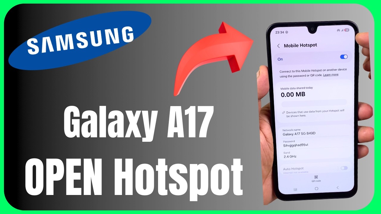 Samsung A17 me hotspot kaise chalaye | Mobile hotspot settings