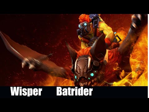 [Full Match Gameplay] Wisper Batrider Mid lane