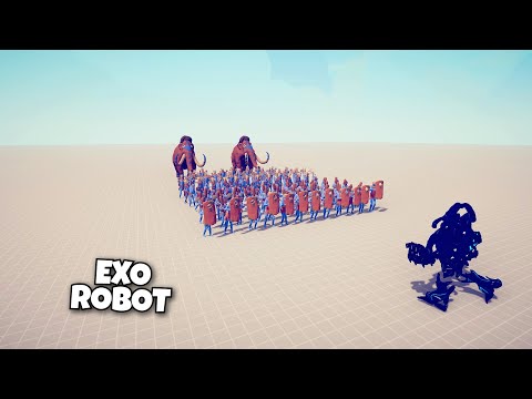 EXO ROBOT VS EVERY FACTION - Totally Accurate Battle Simulator TABS