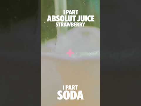 drink absolut juice strawberry spritze