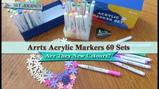 Arrtx Acrylic Markers 60 Sets - Review & Free Download Sheet of ALL Sets!