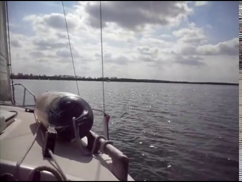 Segeln im Lausitzer Seenland auf dem Geierswalder See mit einer Flying Cruiser F Jollensegeln