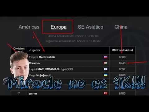 Miracle ya no es 9k!!!! - Ramzes666 le gana a Miracle con los 9000 de MMR