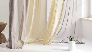 Тюль «Хлои (бежево-серый) 290 см» — видео о товаре