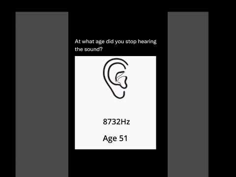 How old are your ears? #hearing #science