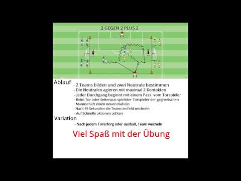 Fussball Spielform 2 Gegen 2 Plus 2