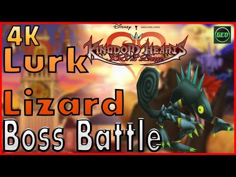 Kingdom Hearts 358/2 Days [4K] Lurk Lizard Boss Fight