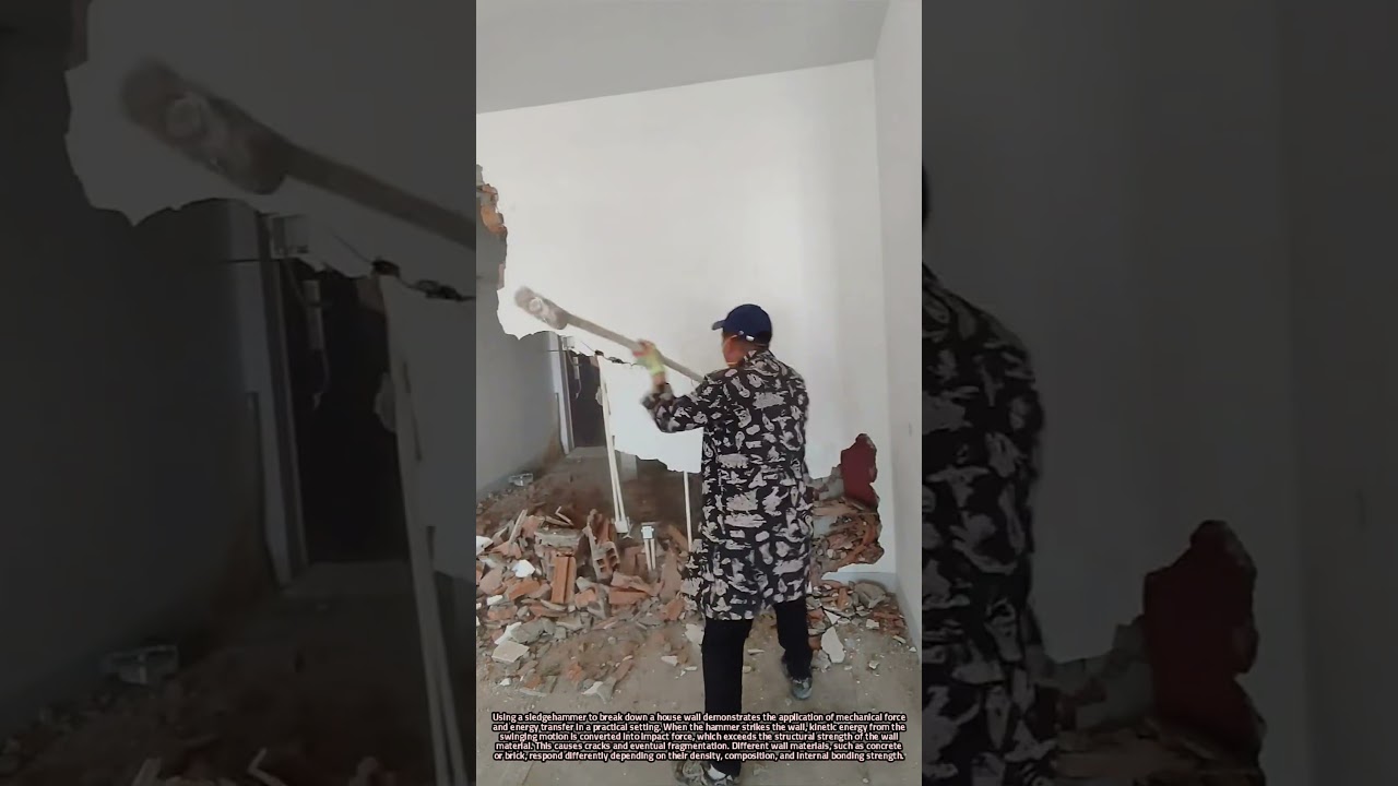 Demolition Science: Impact Force and Structural Breakage in Walls