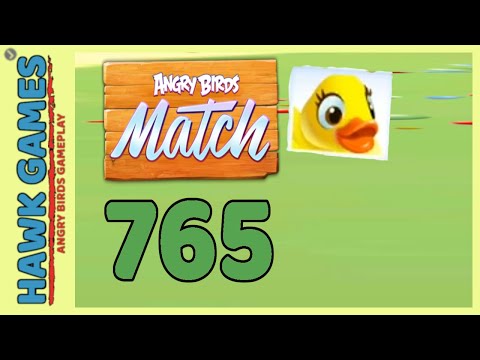 Angry Birds Match ⭐ Level 765 - Walkthrough, No Boosters