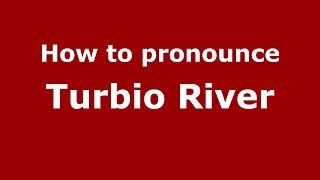 How to pronounce Turbio River