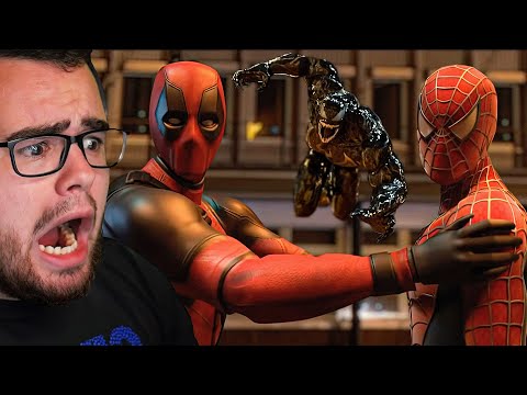 VENOM vs SPIDERMAN and DEADPOOL the FIGHT!