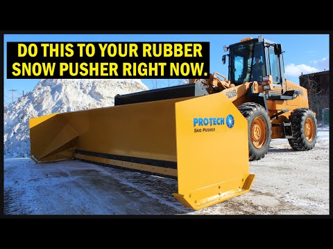 How to Set the Rubber Cutting Edge on Your Snow Pusher - Pro-Tech Rubber Edge Sno Pusher