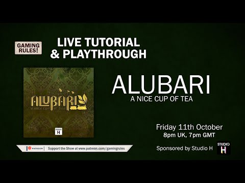Alubari: A Nice Cup of Tea: Tutorial and Playthrough with Gaming Rules!