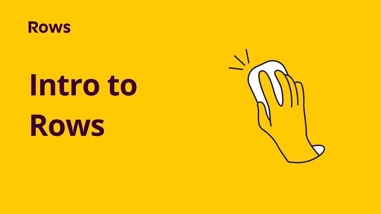 Rows AI spreadsheet platform official demonstration video - Intelligent data processing and automation features showcase