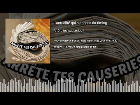 L'actualité qui a le sens du timing.