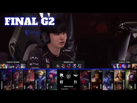 KT vs T1 - Game 2 | Grand Finals LoL Worlds 2025 | T1 vs KT Rolster G2 full