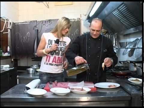 Chef Claudio Capasso e Mariasilvia Malvone - Sfoglia di gamberoni su letto di formaggio