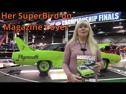 Her Car is On The Cover of Mopar MuscleCar Review - 1970 Dodge SuperBird -  WORLD OF WHEELS
