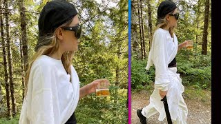 Ashley Olsen Spotted Hiking With a MACHETE and a DRINK in Rare Outing