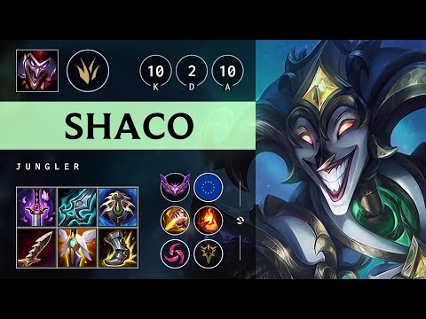 Shaco Jungle vs Hecarim: Unstoppable - EUW Master Patch 14.18