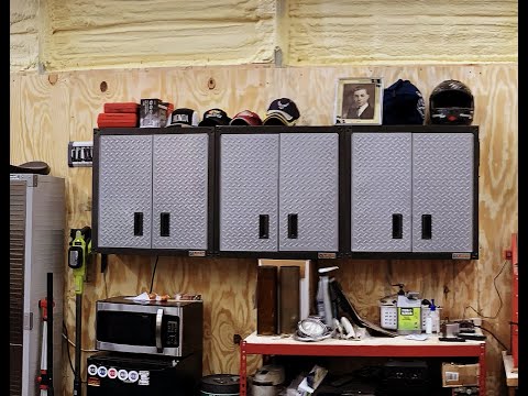 Organization in the shop. Gladiator cabinet install.