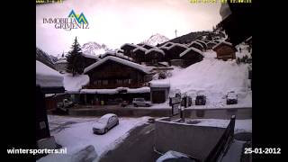 preview picture of video 'Val d'Anniviers Grimentz webcam time lapse 2011-2012'