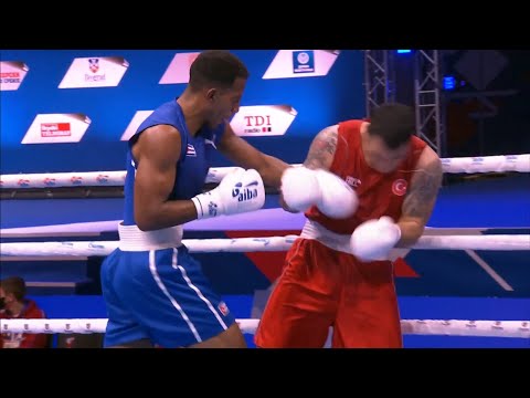 Quarterfinals (86kg) AKSIN Burak (TUR) vs   RUIZ CORDOBA Herich (CUB) | AIBA WCHs 2021