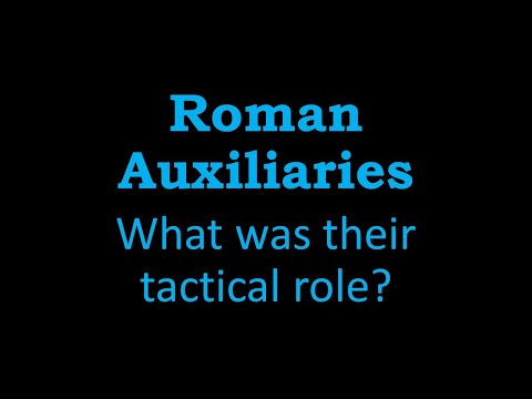Roman auxiliaries - what was their role in the Roman army?