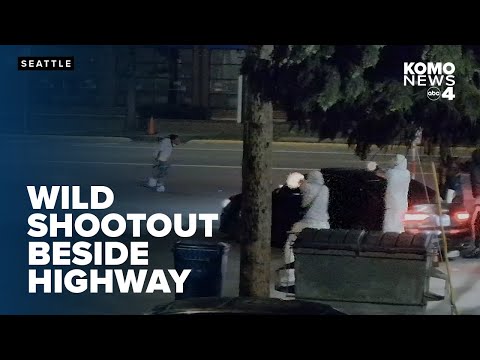 WATCH: Video shows wild shootout along Seattle's Aurora Avenue